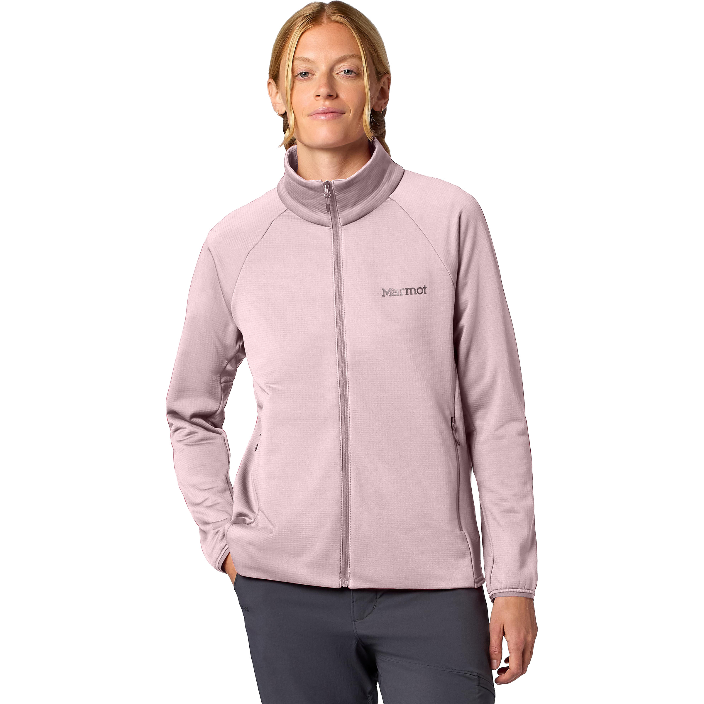 Marmot Leconte Fleece Damen Fleecejacke weiss Größe M Trekking