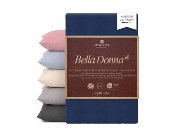 Bella Donna Jersey edler Kissenbezug: weich&faltenfrei, Intensive Farben