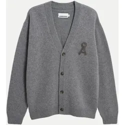 Strickjacke aus Wolle mit Å-Logo Grau M