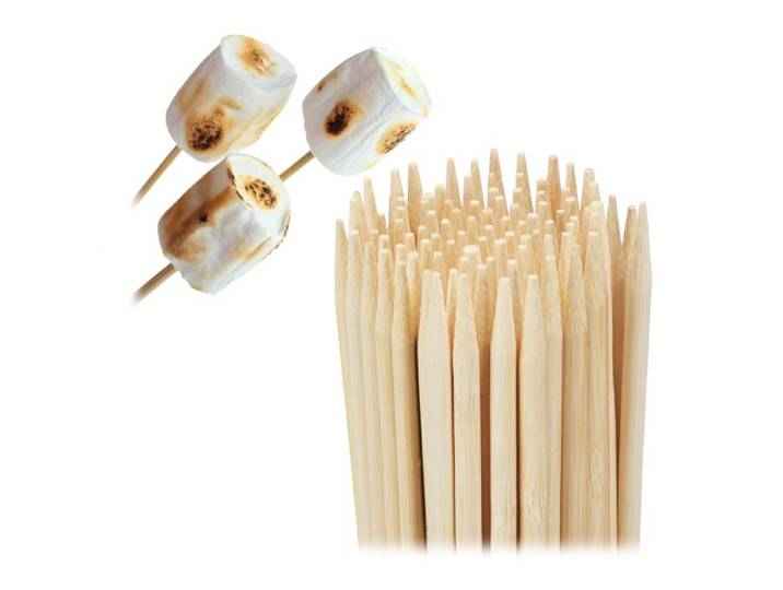 Relaxdays Holzspieße Bambus 250er Set lang