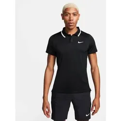 NIKE Herren Polo NikeCourt Advantage, Größe M in Schwarz Schwarz