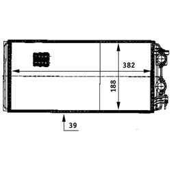 Wärmetauscher Innenraumheizung MAHLE AH 122 000P