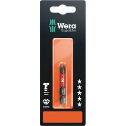Wera 851/4 IMP DC SB Impaktor Bits, PH 2 x 50 mm 05073956001