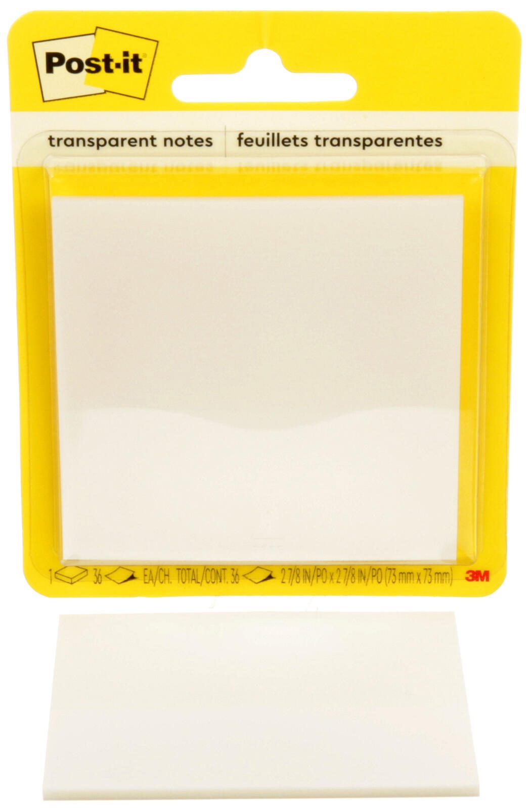 Post-it® Haftnotizen, transparent, 36 Blatt 600-TRSPT