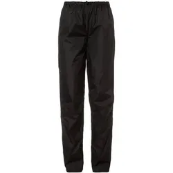 VAUDE Damen Regenhose Wo Fluid Pants S/S+L/S, Größe 40/S in Schwarz Schwarz