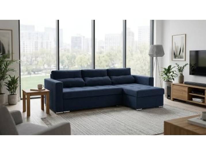 Family Meble Ecksofa Varius Hunter mit Schlaffunktion und 2 Bettkästen, Ecke Links oder rechts montierbar – Variante Hunter 50