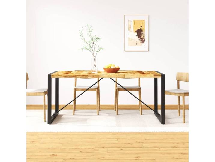 vidaXL Esstisch Esszimmertisch Raues Mangoholz Massiv 180 cm