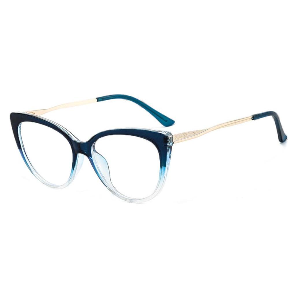Techsuit - Anti-Blue Light Glasses Reflex Metal (F5018-C8) - Cat Eye - Transparent Blue (56340852)
