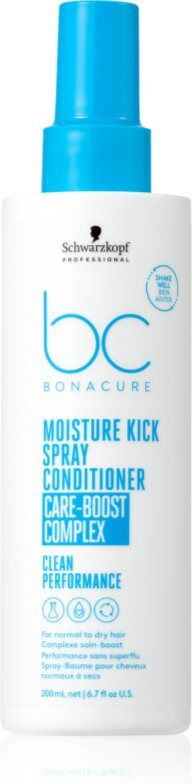 Schwarzkopf Professional BC Bonacure Moisture Kick Conditioner ohne Ausspülen mit feuchtigkeitsspendender Wirkung 200 ml