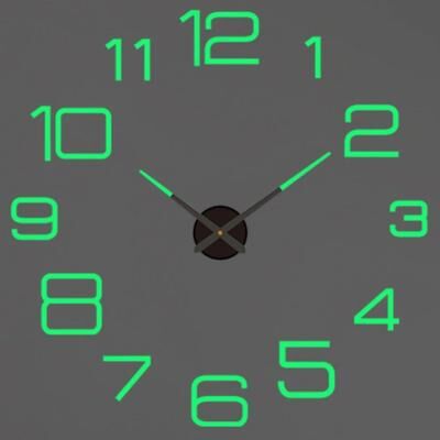 Inspire Essentials Modern DIY 3D Wall Clock Large Acrylic Mirror Stickers For Home Decor 25