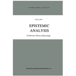 Epistemic Analysis, Fachbücher von Paul Ziff