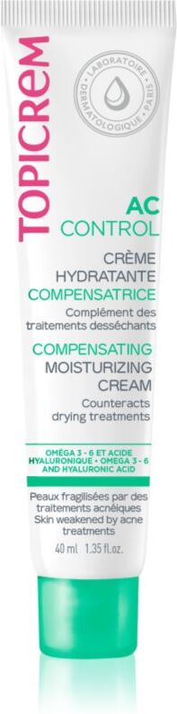 Topicrem AC Compensating Moisturizing Cream Feuchtigkeitscreme für fettige Haut mit Neigung zu Akne 40 ml
