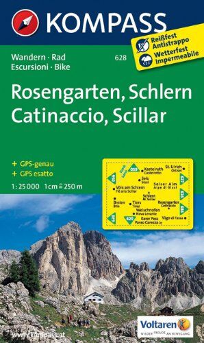 Collectif - Rosengarten / Catinaccio / Schlern / Sciliar 1 : 25 000 - Preis vom 30.09.2026 09:01:18 h