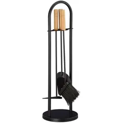 relaxdays Kaminbesteck modern 4-tlg.