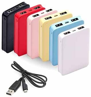 V-Tac Vt-3503 Power Bank Caricabatterie Portatile Abs Giallo 5.000mah 2 Uscite Micro Usb 2.1a - Sku 8196