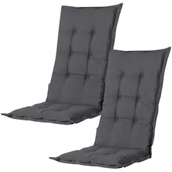 Casativo, Sitzkissen, Komfortable Hochlehner-Auflage, 2er Set (123 x 50 cm)