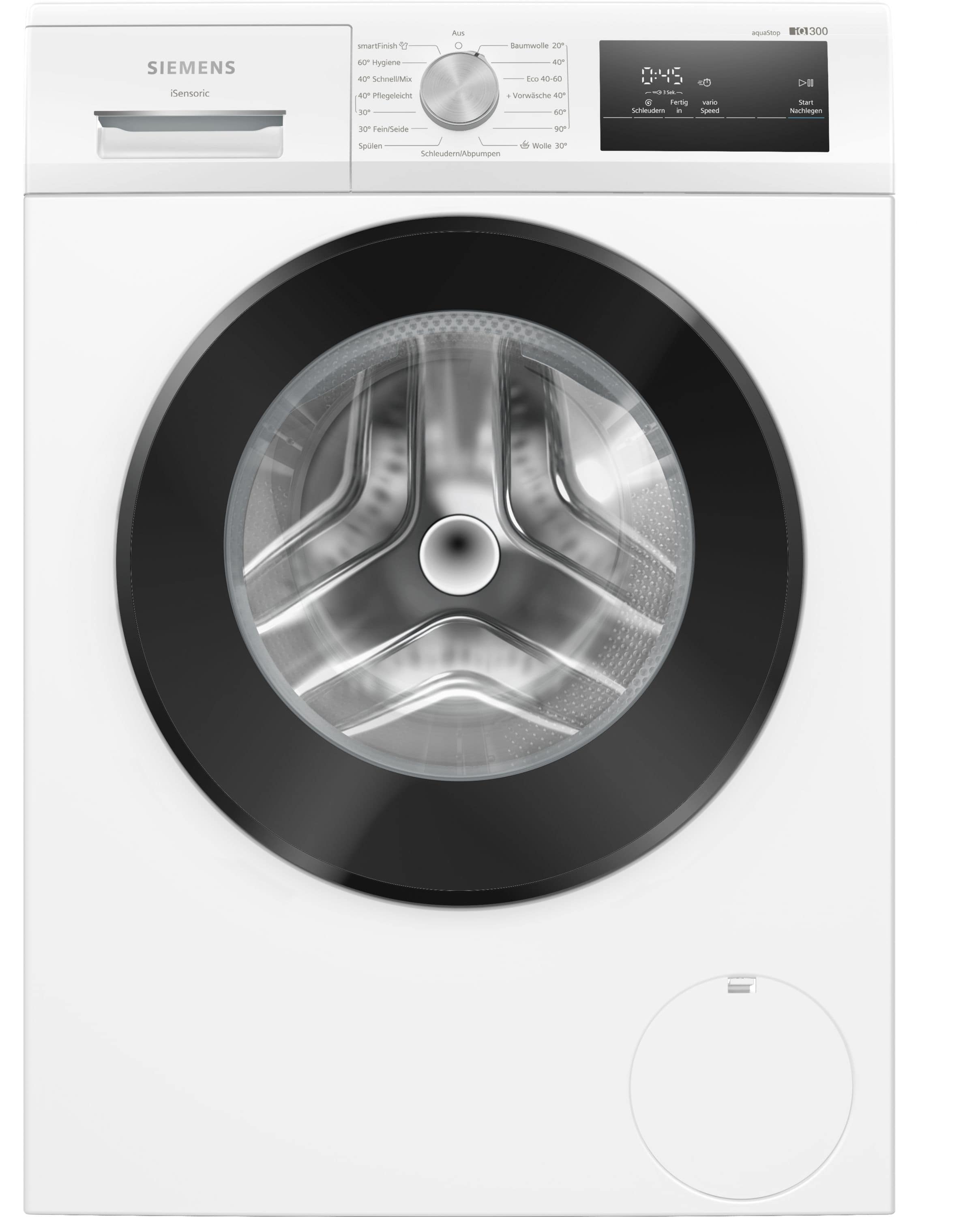 Siemens iQ300 WM14NK73EX 8 kg Frontlader Waschmaschine 1400 U/min aquaStop Funktion (Grau) jetzt zusätzlich 75¤ Cashback sichern*! WM14NK75EX
