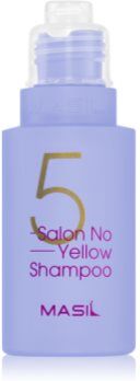 MASIL 5 Salon No Yellow champô violeta neutraliza tons amarelados 50 ml. 5 Salon No Yellow