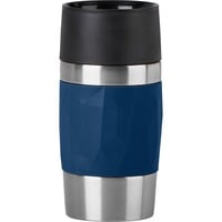 TRAVEL MUG Compact Thermobecher 0,3 Liter dunkelblau/edelstahl, Drehverschluss
