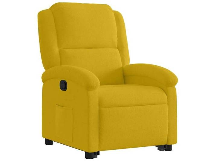 Fauteuil relax - Jaune - Fauteuil inclinable - maximale : 110 kg - Jaune Velours 71x86.5x99.5 cm F6759