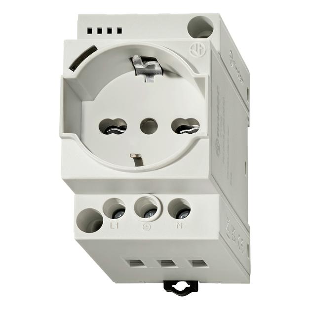 Finder Schaltschrank-Steckdose 7U.00.8.230.0000 Grau (RAL 7035) 1 St. (7U.00.8.230.0000)
