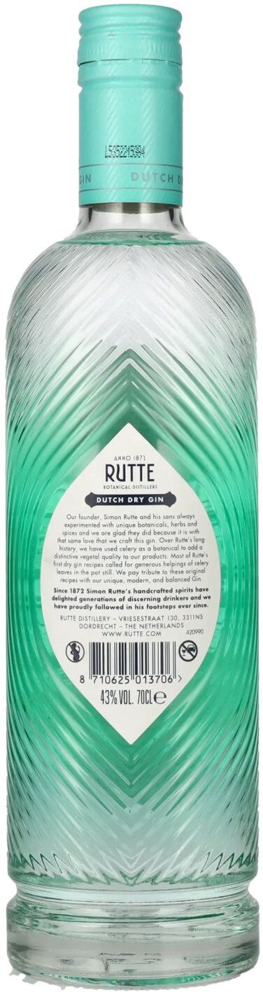 Rutte Gin Rutte Dutch Dry Gin 43% Vol. 0,7l