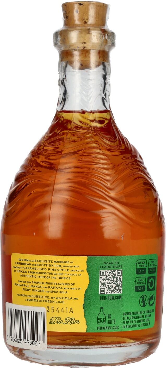 Brewdog Duo Spiced Rum Caramelised Pineapple 38% Vol. 0,7l