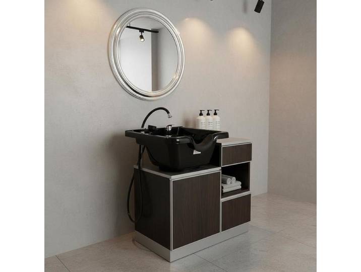 Bac à shampoing en plastique ABS, lavabo pour laver les cheveux facile à installer, bol à shampoing de salon, évier à shampoing pour coiffeurs, centre de spa, salon de coiffure, salon de beauté,