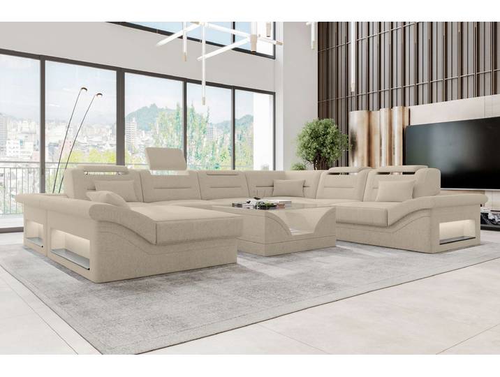 XXL Wohnlandschaft Enzo Stoffsofa