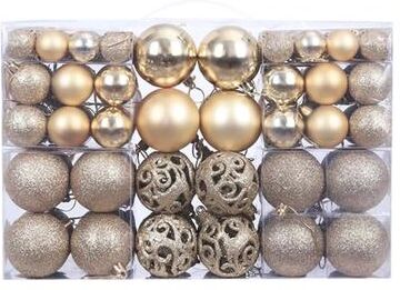 Youfap Market Tree Decorative Christmas Balls, Shatterproof Ornaments For Xmas, Party, Wedding, Holiday Tree Decorations champagne Gold