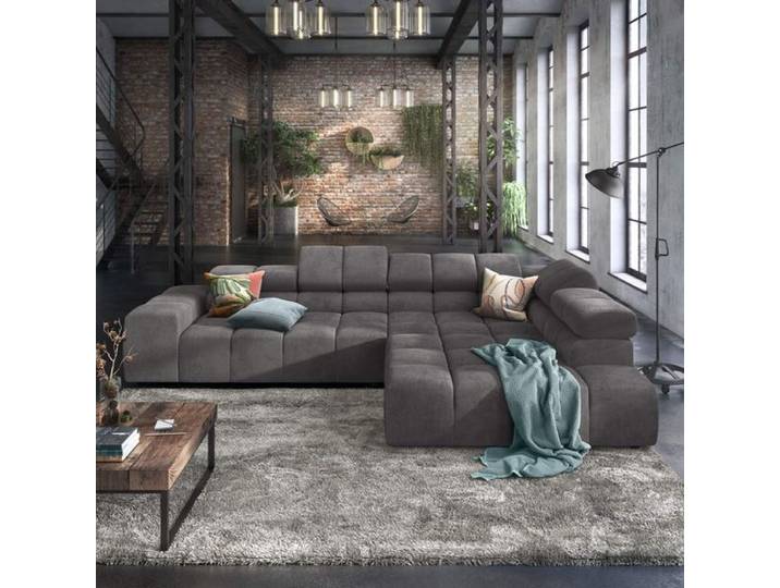 HOMELIV. Ecksofa Charlotta 319x215x82cm Feincord