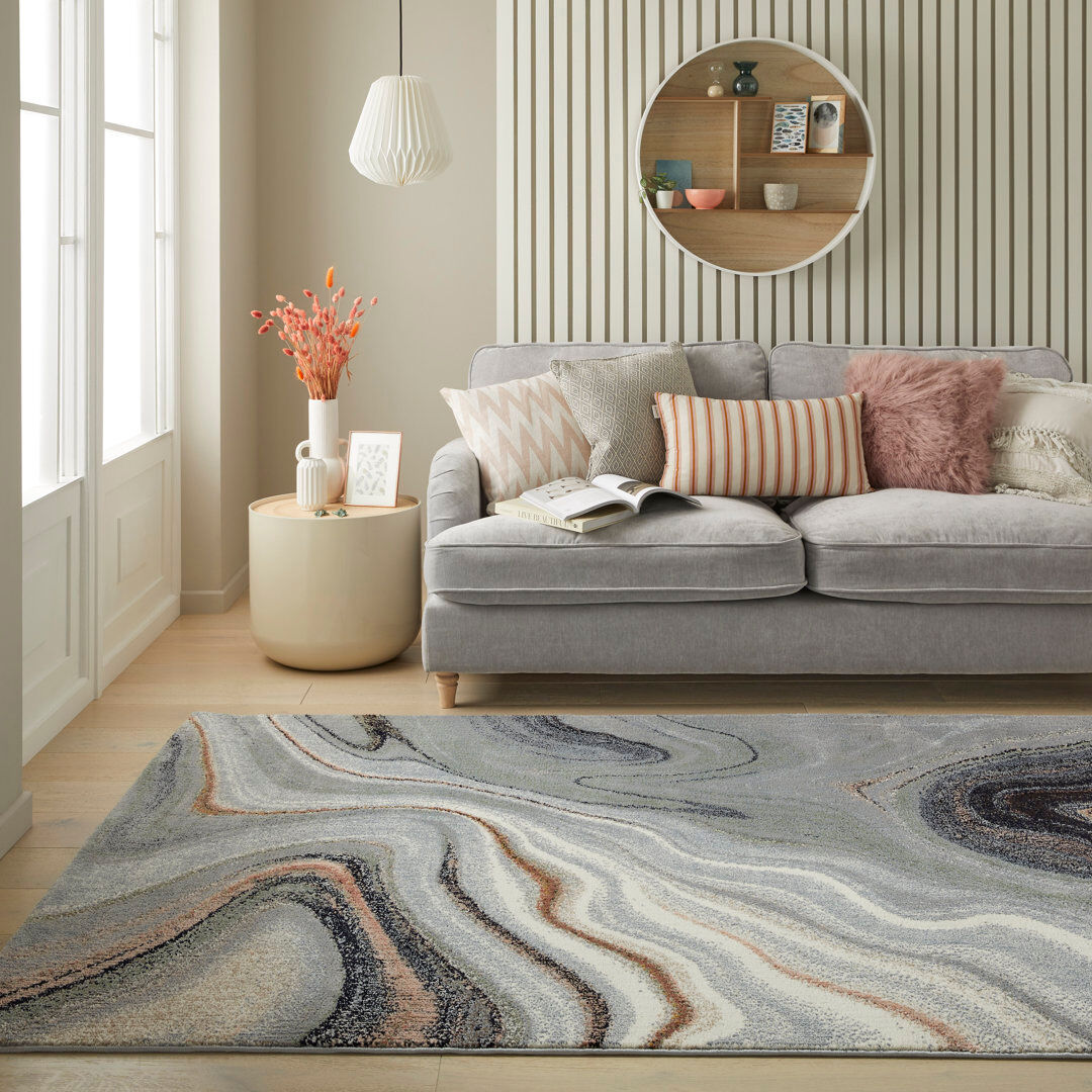 Concept Looms Amara Machine Woven Sage Grey Indoor Rug Sage Grey;Gray Rectangle 120 x 170cm