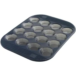 Mastrad für 16 Mini-Tartelettes, Backform, Transparent, Grau