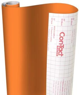 "Con-Tact Brand Creative Covering Adhesive Covering, Orange, 18"" x 50 ft"