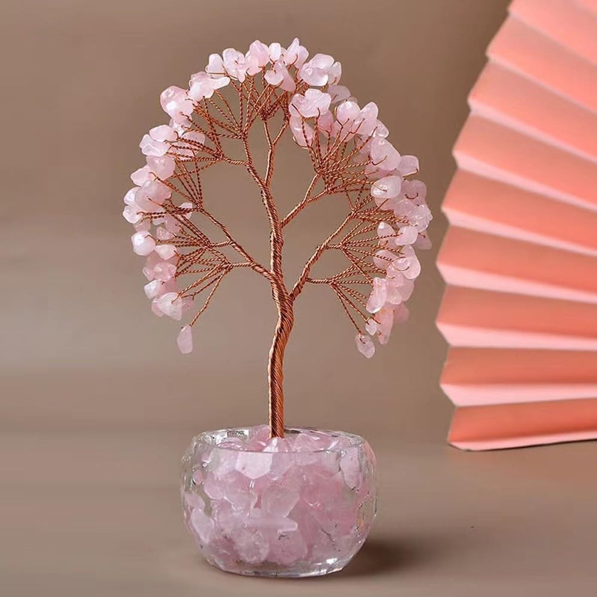 Aisamco Genezende Kristal Levensboom - Handgemaakte Bonsai van Kristallen en Genezende Stenen voor Feng Shui Decoratie