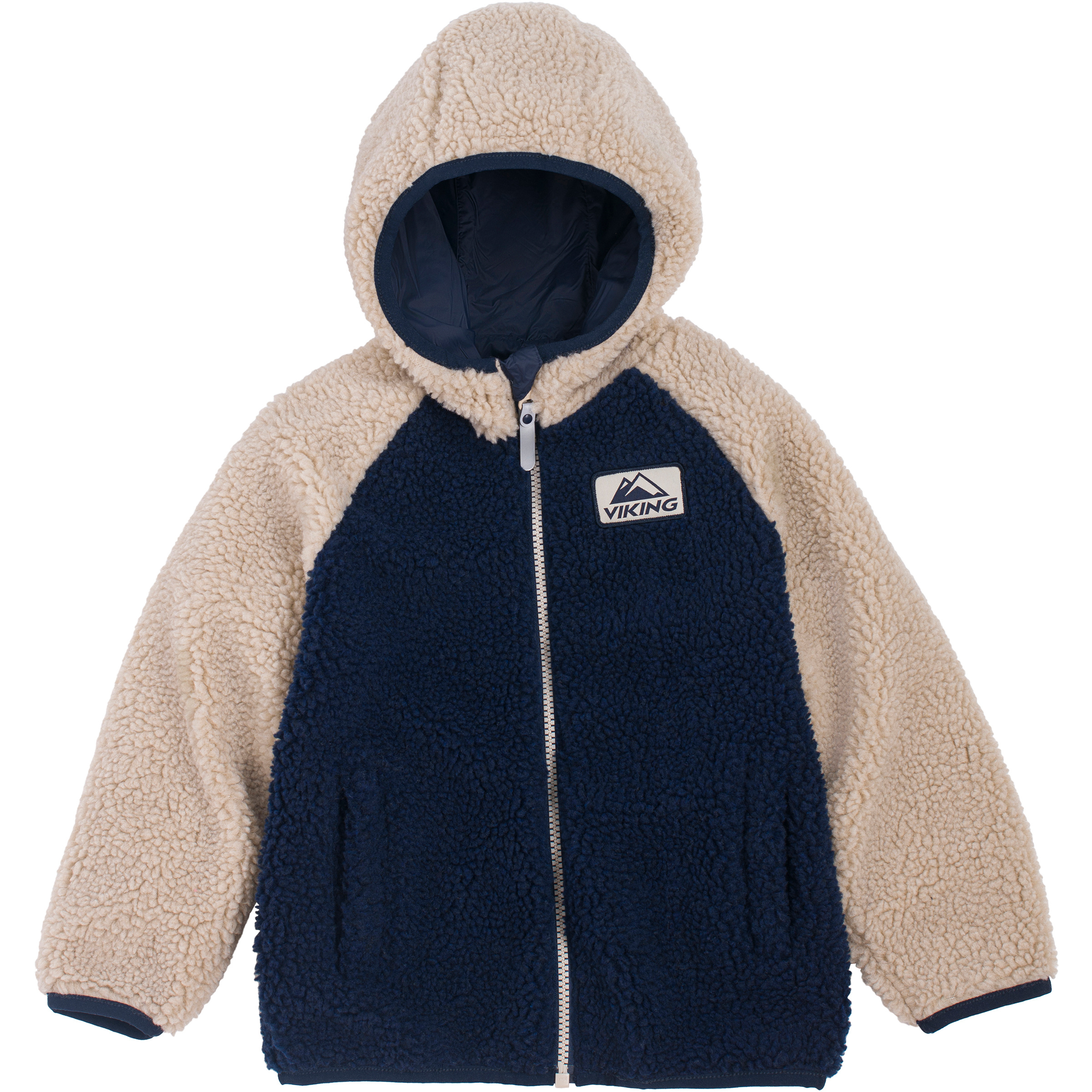 Viking Play Reversible Pile Wende Kinder Freizeitjacke, Parkas blau Größe 116 Lifestyle Isolierend