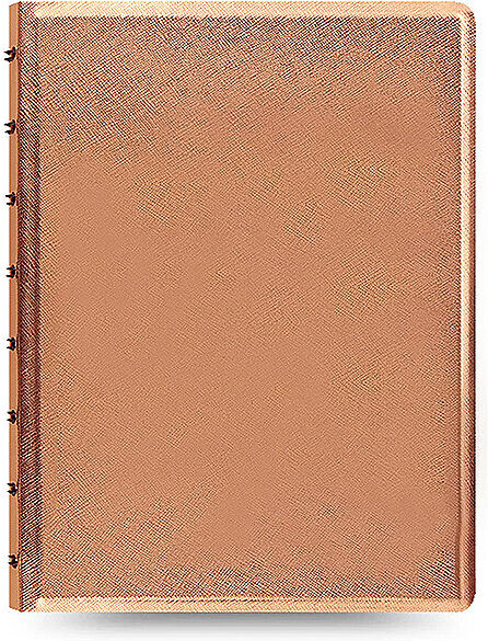 FILOFAX Notizbuch nachfüllbar A5 SAFFIANO METALLIC Rose Gold rosa B