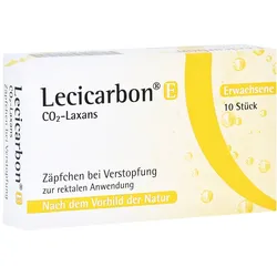 Lecicarbon E CO2-Laxans Erwachsenensuppositorien 10 St