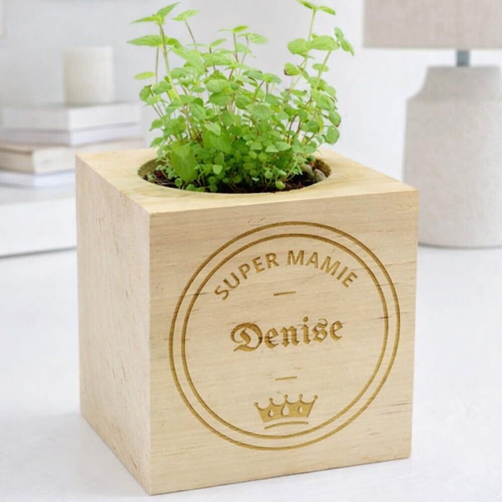Ocadeau Ecocube bois pour mamie