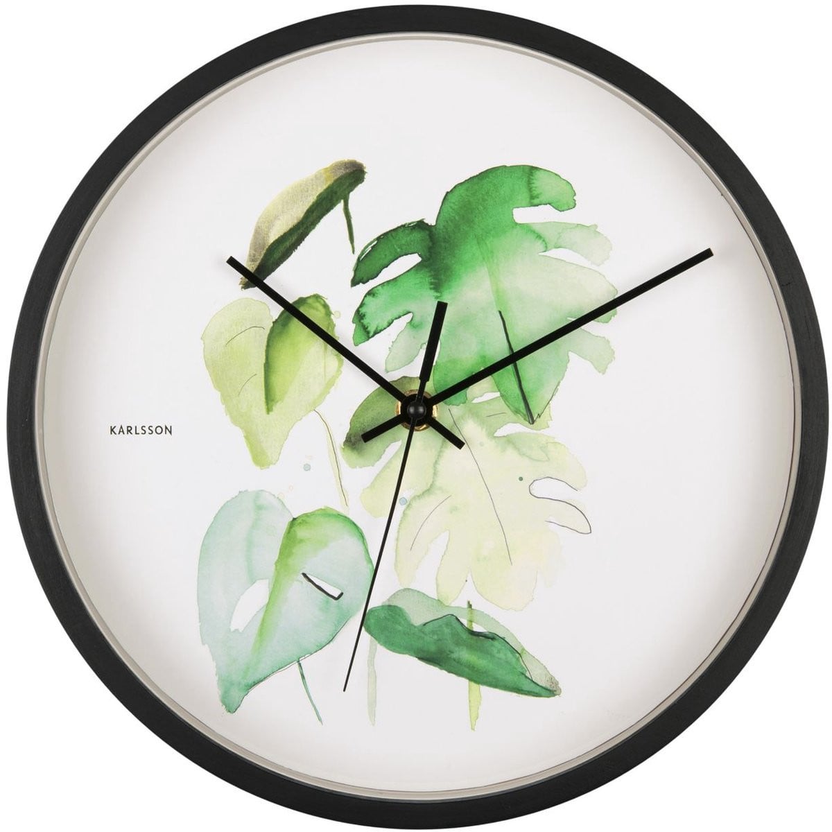 Karlsson Wandklok Botanical Monstera - Groen - Ø26cm