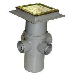Purus, Zubehör Sanitärinstallation, Abtropfschale MaxiFlex 110 mm mit Edelstahl-Gitterrost 4 Zuläufe