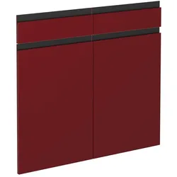 Vicco, Regal, Küchenfront R-Line, Rot, 79.2 x 70.8 cm Möbelfront für den Schubladenunterschrank