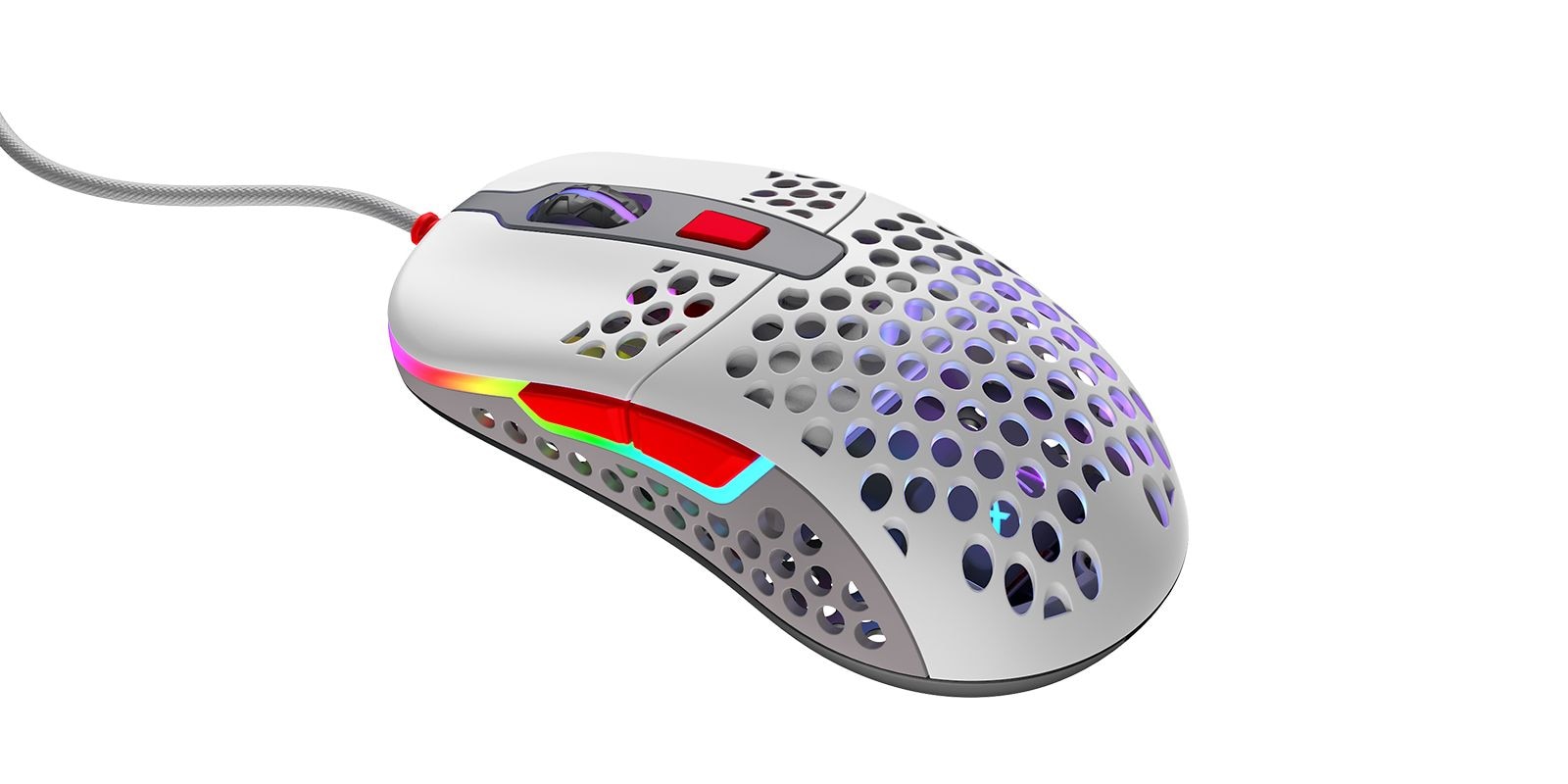 Cherry XTRFY M42 RGB Maus Grau kabelgebunden für Rechtshänder