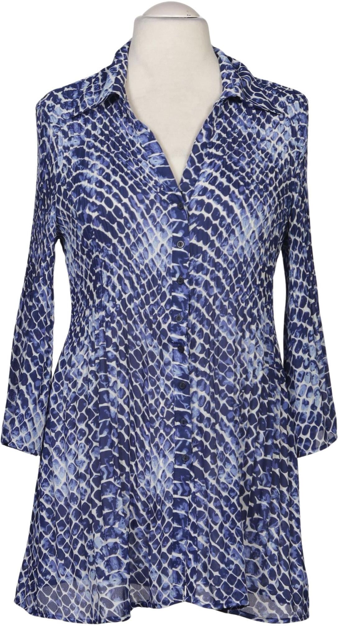 Kriss Trading Sweden Damen Bluse, Hellblau, Gr. XL, Synthetik - Second Hand