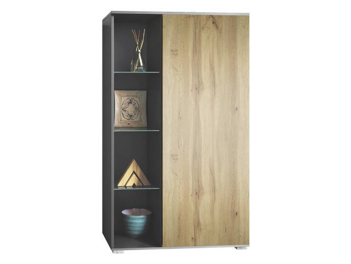 VITRINE Davos Eiche Wotan