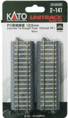 KATO H0 Unitrack 2-141 Gerades Gleis 123mm 4St.