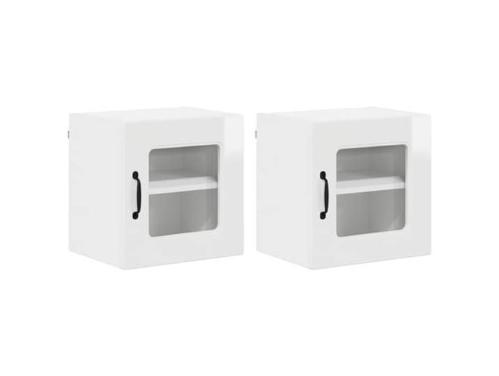 RJPLMFV Kalmar Geschirrspüler Paneel, 2 Stück, weiß glänzend Aus Holz, schlichtes Design, geräumige Aufbewahrung, einfach zu installieren, für den Innenbereich in der Küche