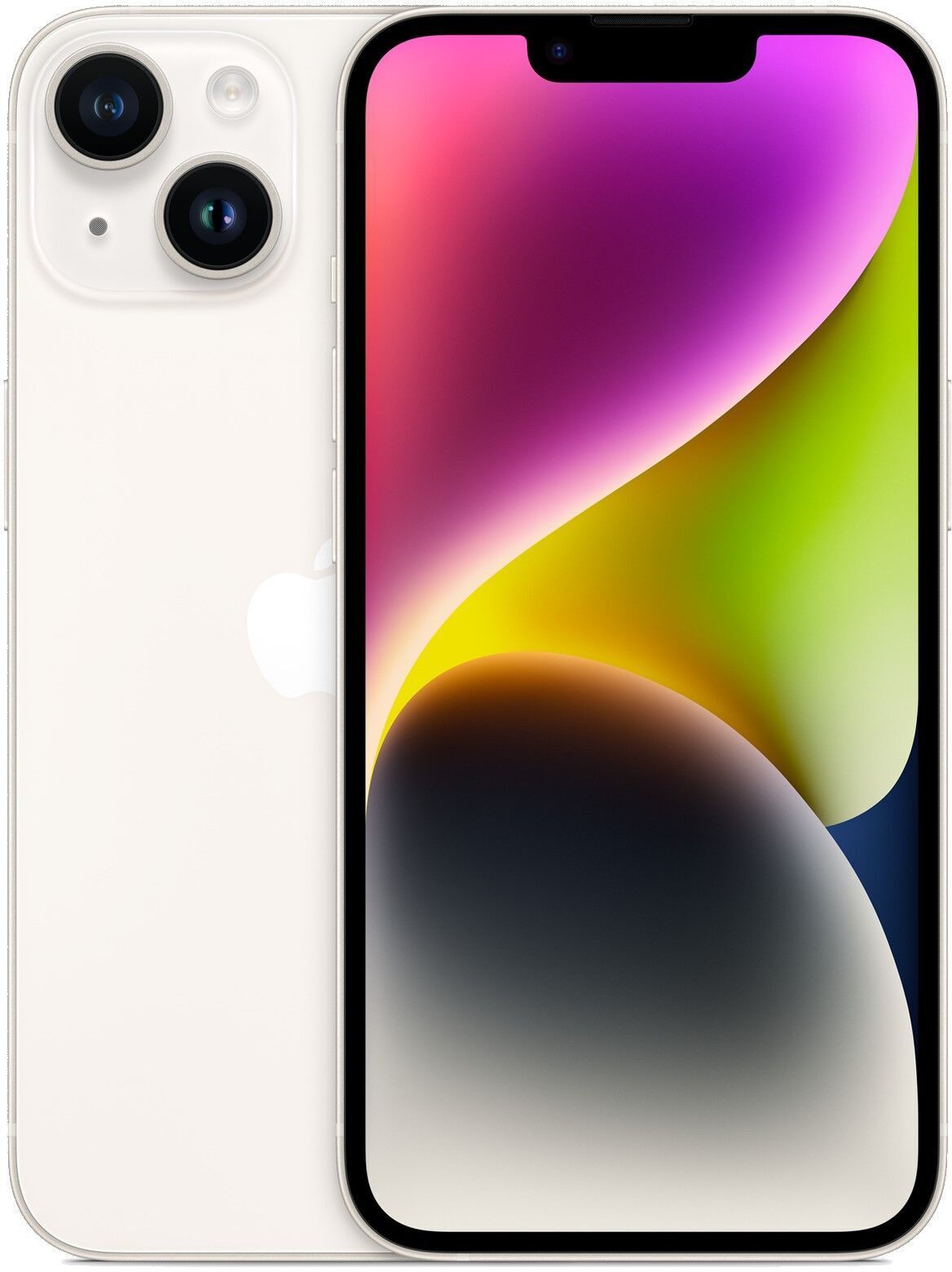 Apple iPhone 14   128 GB   Dual-SIM (eSIM, Nano-SIM)   Starlight - Refurbished