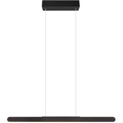 Trio, Pendelleuchte, Helios LED Pendelleuchte 28W Schwarz Matt CCT einstellbare Lichtfarbe Touch (3300 lm)