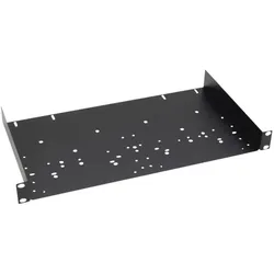 Adam Hall Rackablage 48,3 cm (19") mit Lochbild 1 HE (Ersatzteile), Audio Racks + Cases, Schwarz